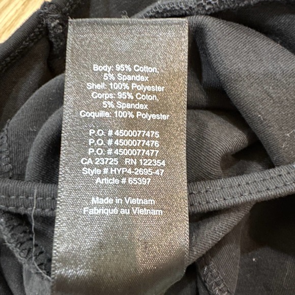 ARITZIA Wilfred Talmont Bodysuit SZ XXS Black Thong-Cut Stretch Cotton Chiffon - Picture 10 of 11